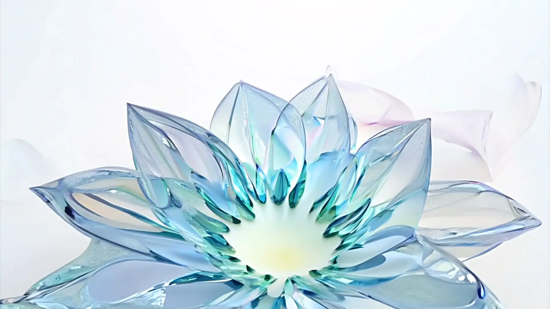 Crystal Lotus Video Background for Meditative Logo Reveal